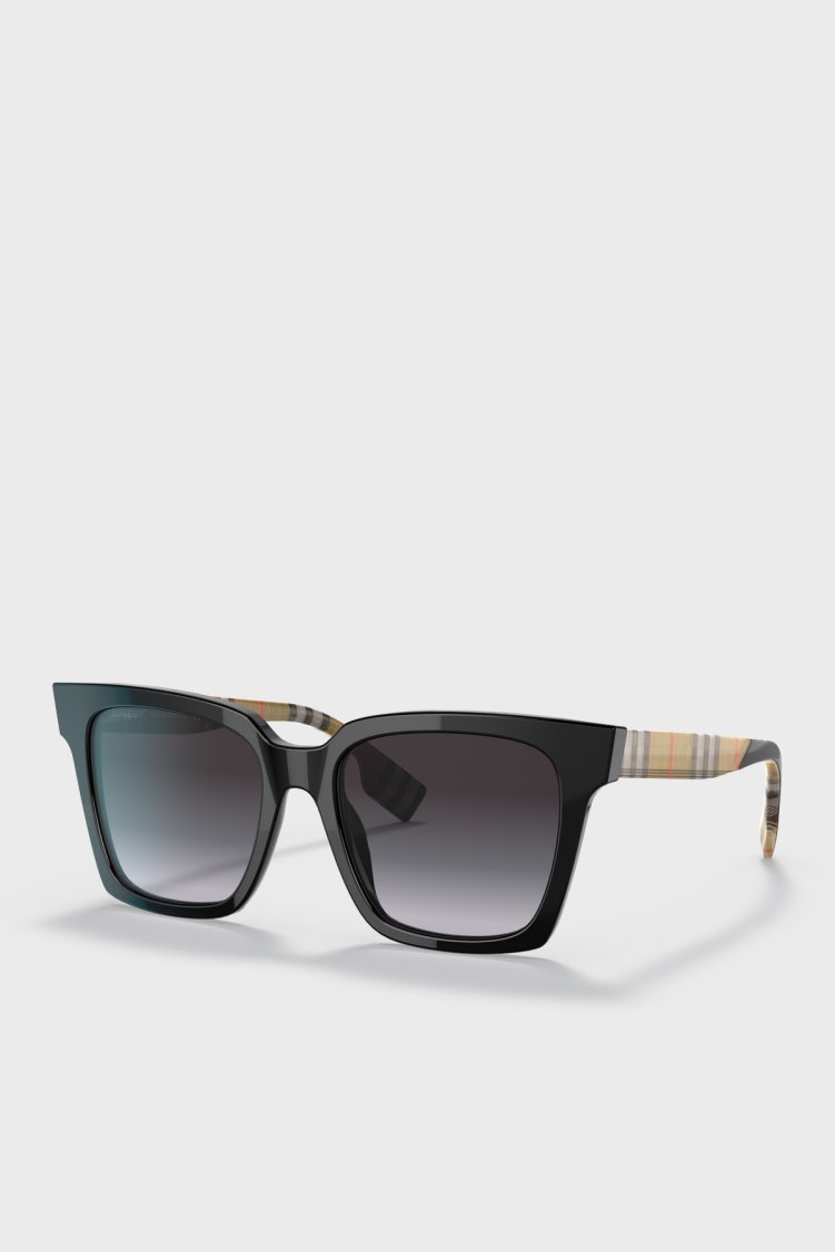 Burberry Kare Güneş Kadın Gözlük 0BE4335 39298G 53 Siyah - Burberry