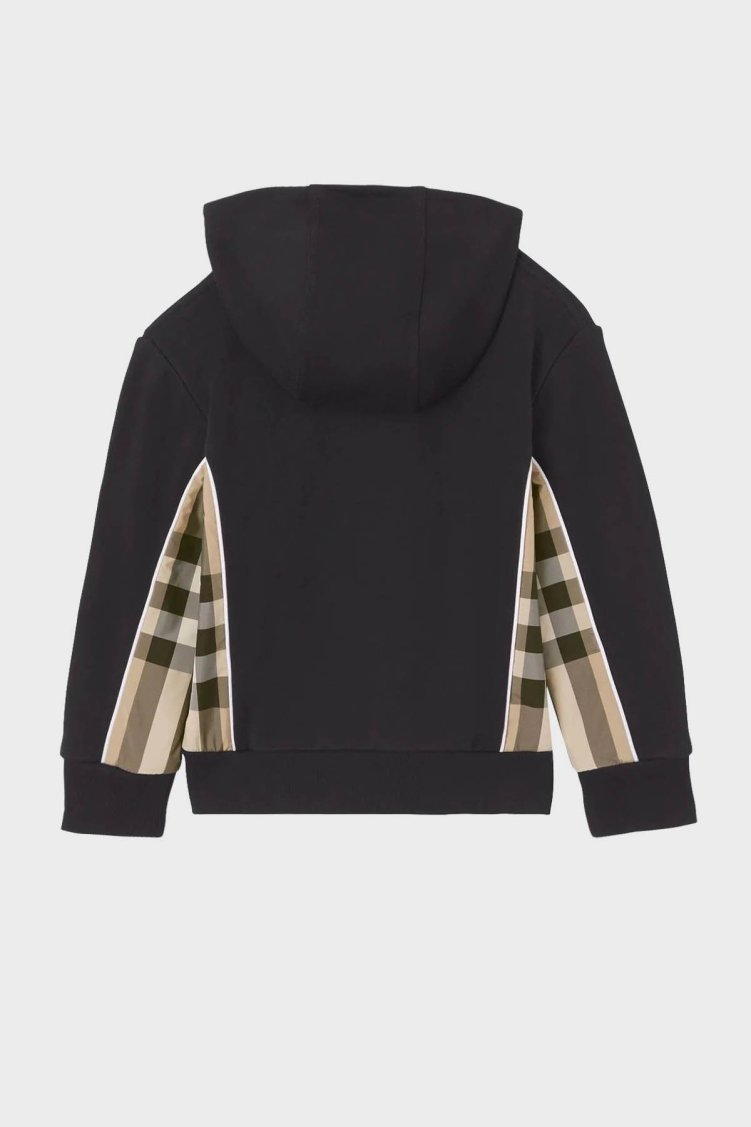 Burberry Pamuklu Fermuarlı Kapüşonlu Çocuk Sweat 8047427 BLACK SİYAH - Burberry (1)