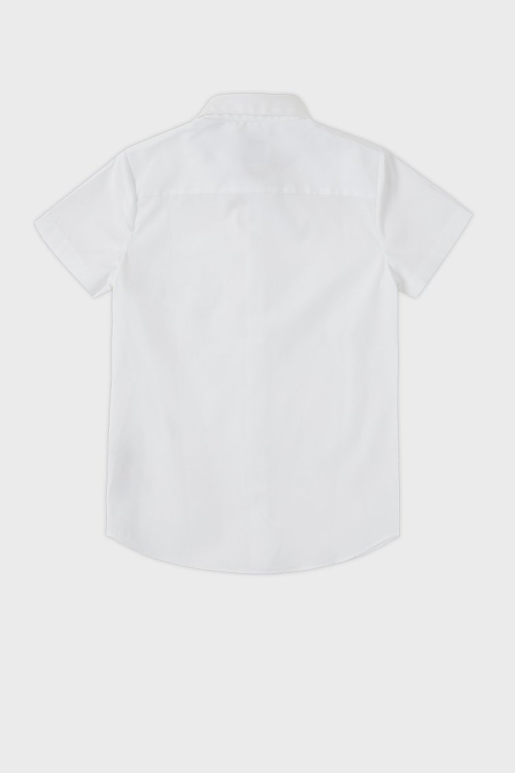 Burberry Streç Pamuklu Kısa Kollu Çocuk Gömlek 8048278 WHITE BEYAZ - Burberry (1)