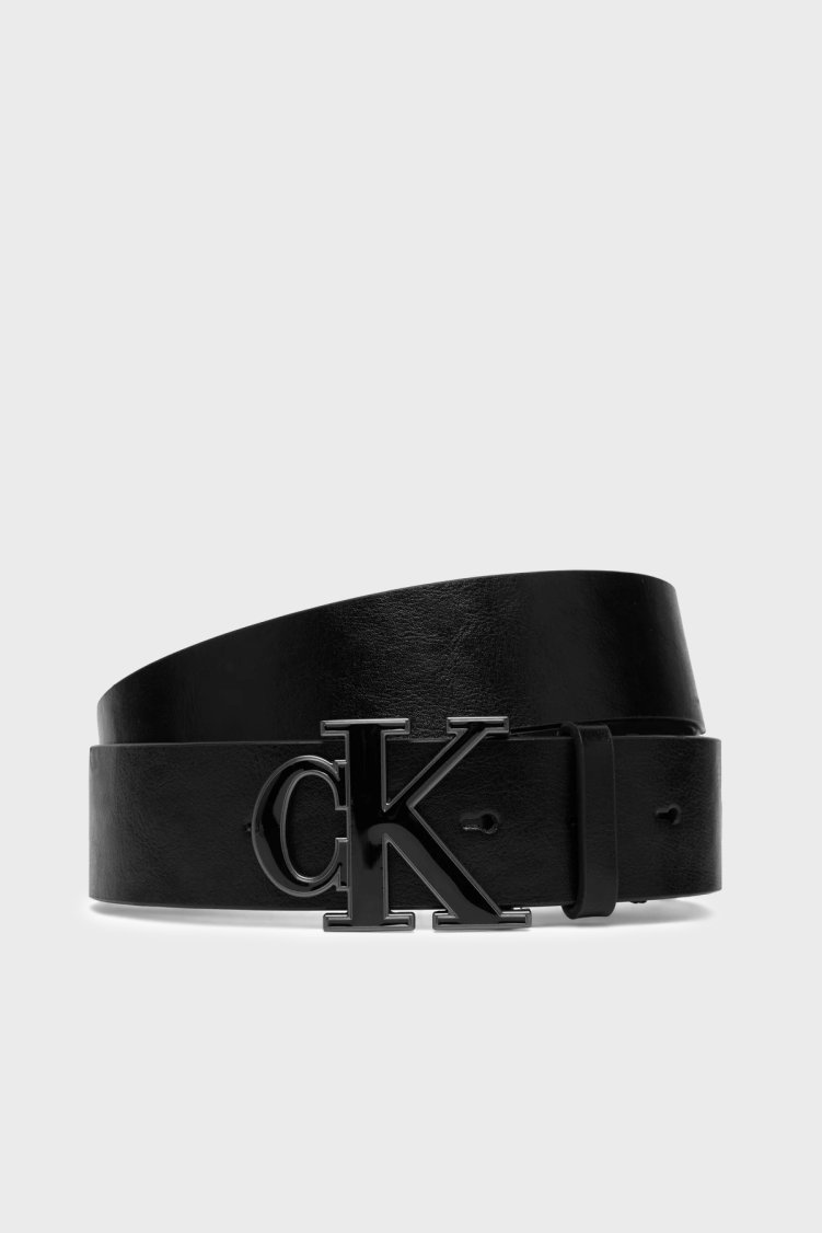 Calvin Klein % 100 Deri Tokalı LV04D7150GWCA Erkek Kemer LV04D7150G WCA SİYAH - Calvin Klein