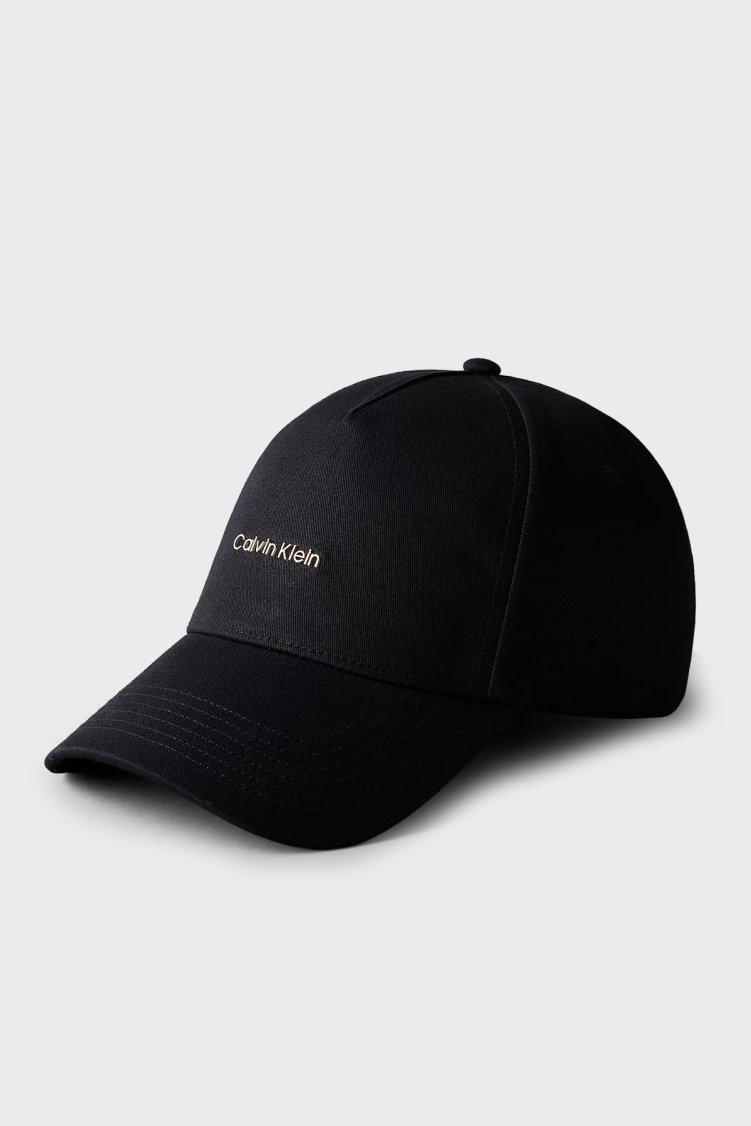 Calvin Klein % 100 Pamuk Logolu LV04D5080GUB1 Erkek Şapka LV04D5080G UB1 SİYAH - Calvin Klein