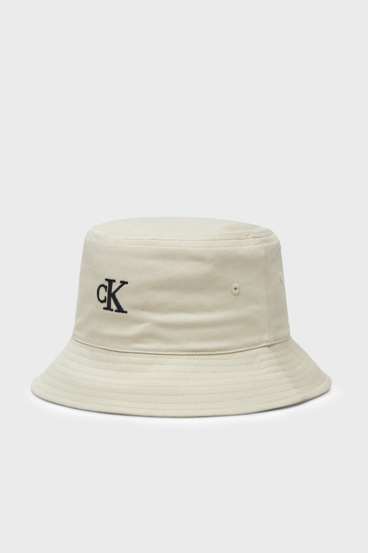 Calvin Klein % 100 Pamuk Logolu LV04K5020GYAE Kadın Şapka LV04K5020G YAE KREM - Calvin Klein