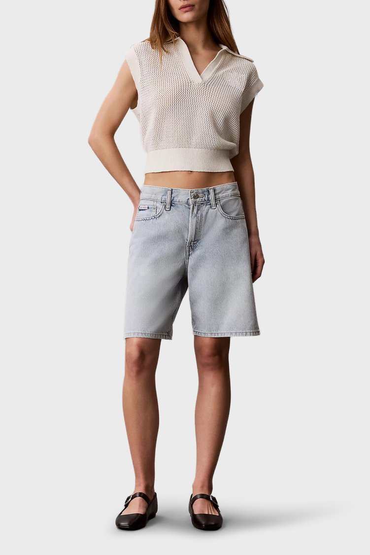 Calvin Klein % 100 Pamuk Regular Fit Logo Nakışlı Kadın Polo LV047G303G YAS KREM - Calvin Klein (1)