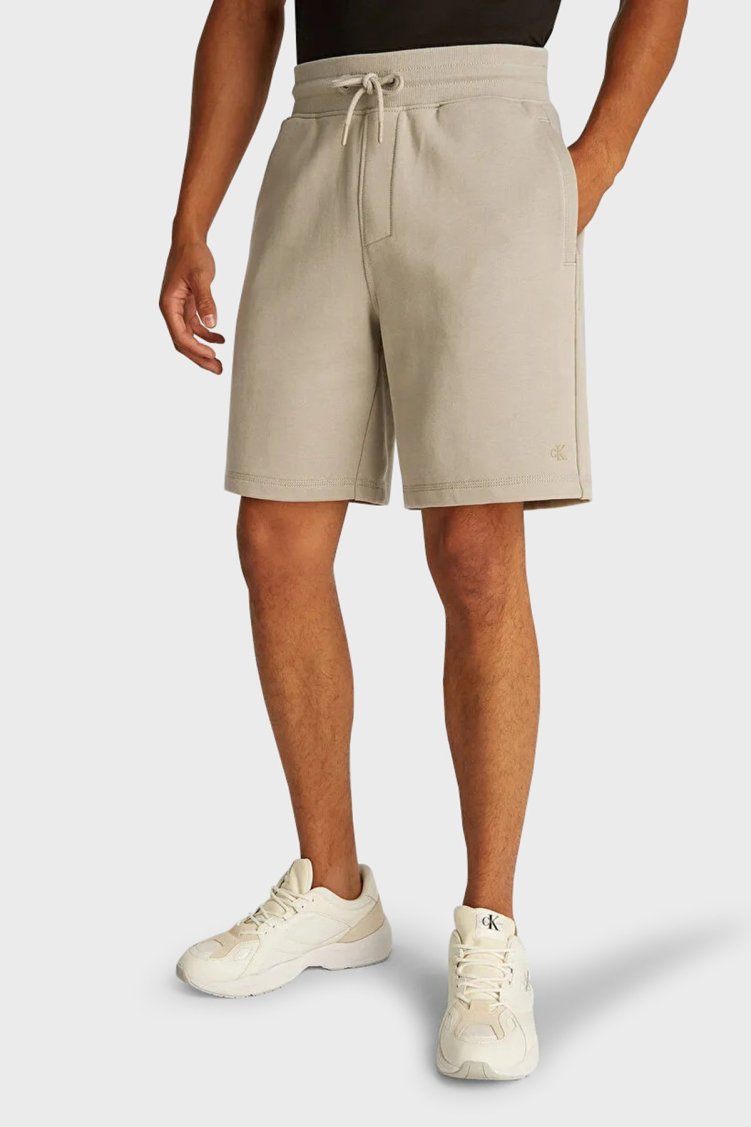 Calvin Klein % 100 Pamuk Regular Fit Yüksek Bel Cepli J30J327531PAH Erkek Short J30J327531 PAH BEJ - Calvin Klein