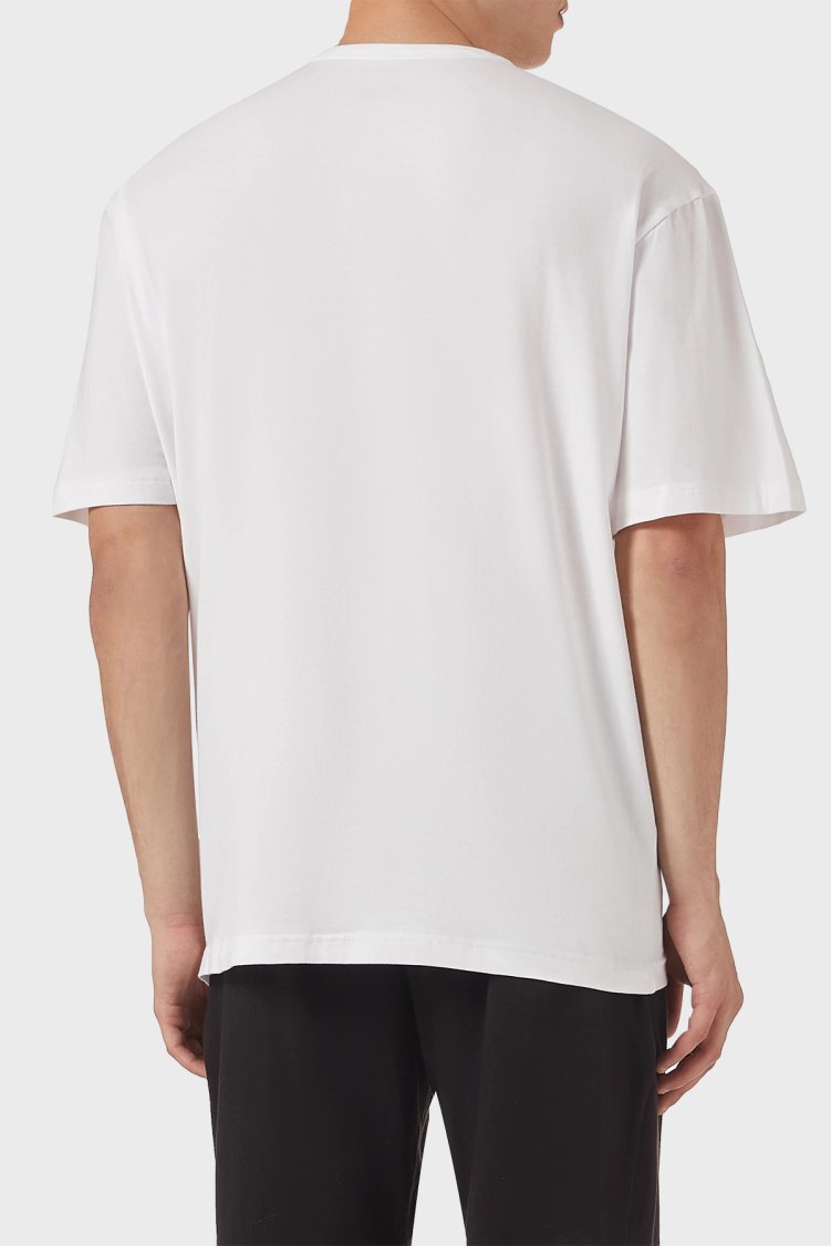 Calvin Klein % 100 Pamuk Relaxed Fit Bisiklet Yaka LV00NM2972100 Erkek T Shirt LV00NM2972 100 BEYAZ - Calvin Klein (1)