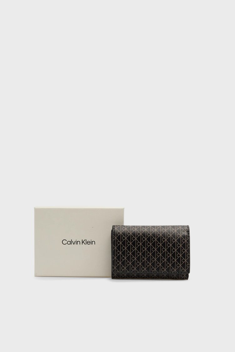 Calvin Klein 4G Logolu LV04F1118G2XA Kadın Cüzdan LV04F1118G 2XA SİYAH - Calvin Klein