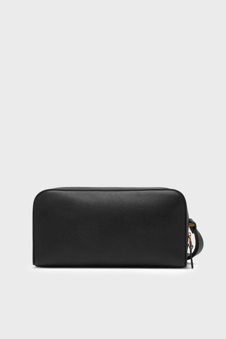 Calvin Klein Bilek Askılı Deri LV04D1323GUB1 Erkek Traş Çantası LV04D1323G UB1 Siyah - Calvin Klein (1)