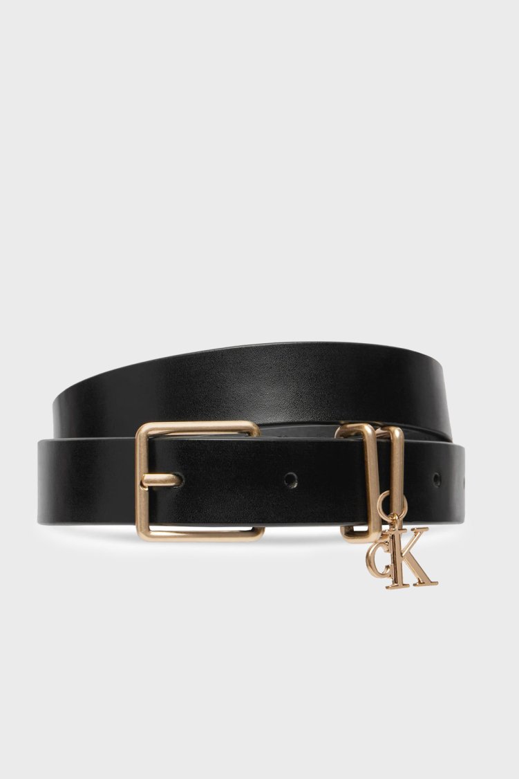 Calvin Klein Charm Detaylı Deri LV04F7086GYIQ Kadın Kemer LV04F7086G YIQ SİYAH - Calvin Klein