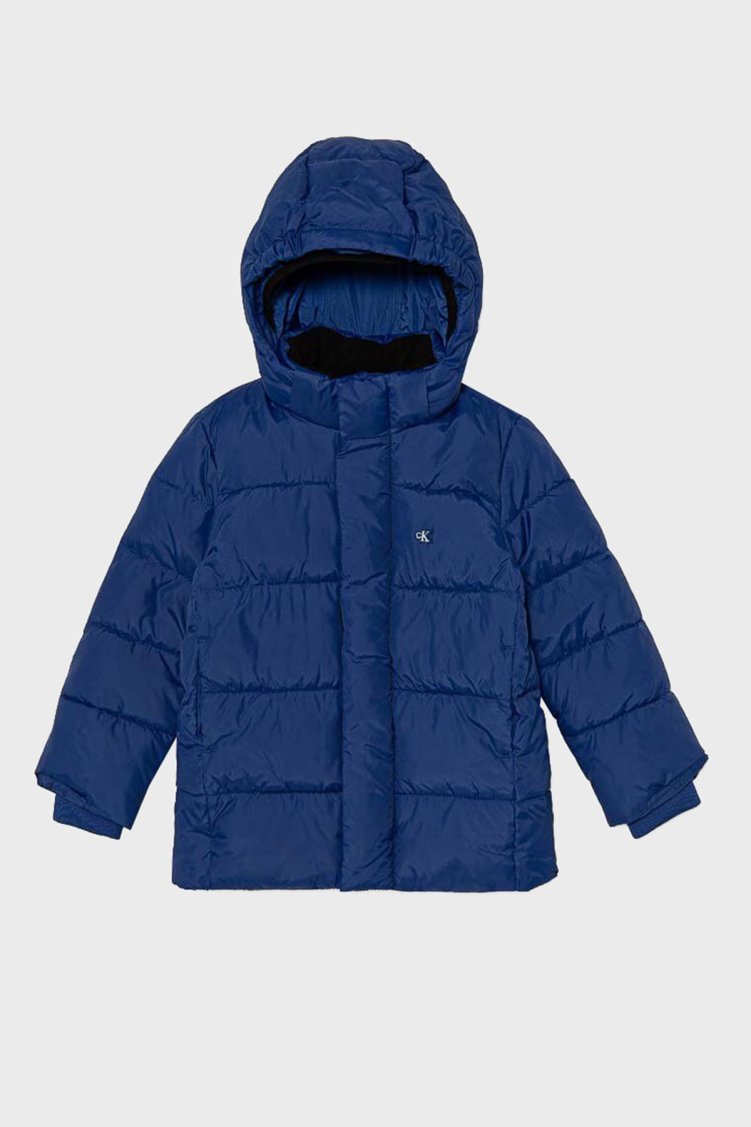 Calvin Klein Comfort Fit Logolu IB0IB01276C6Z Çocuk Mont IB0IB01276 C6Z MAVİ - Calvin Klein