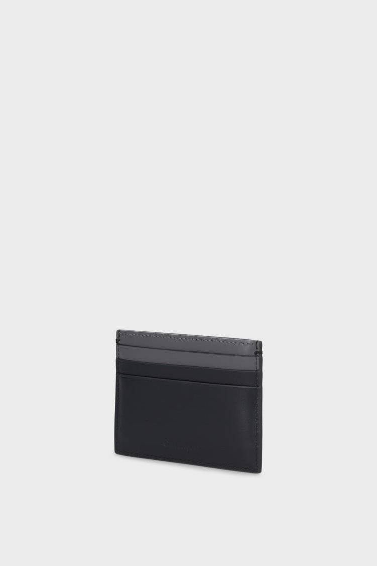 Calvin Klein Deri Logolu LV04D1154GUB1 Erkek Kartlık LV04D1154G UB1 SİYAH - Calvin Klein (1)