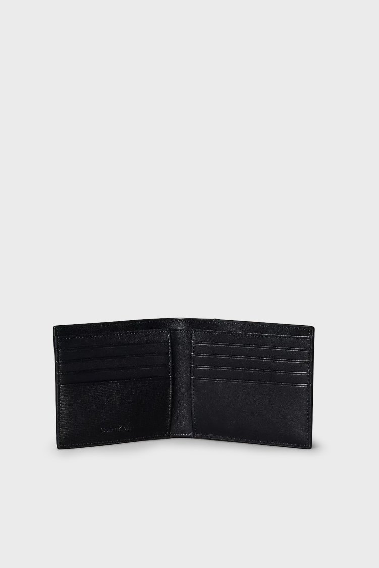 Calvin Klein Deri Logolu LV04D1305GUB1 Erkek Cüzdan LV04D1305G UB1 SİYAH - Calvin Klein (1)