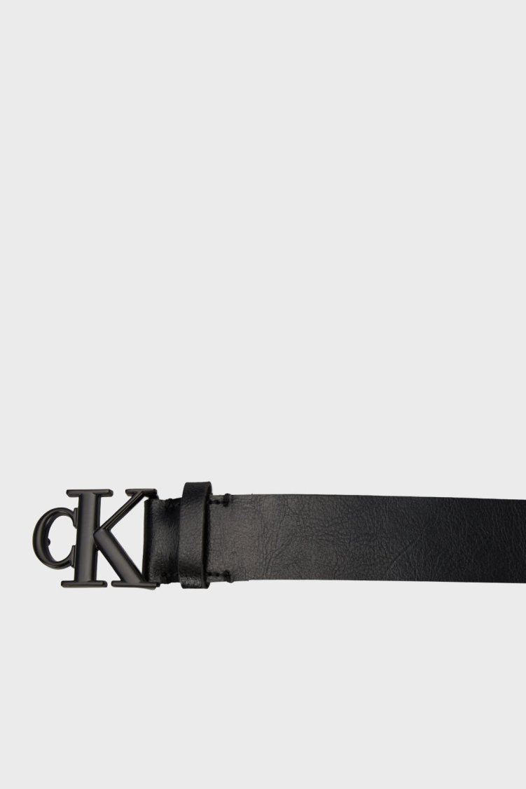 Calvin Klein Deri Logolu LV04D7016GV8N Erkek Kemer LV04D7016G V8N SİYAH - Calvin Klein (1)