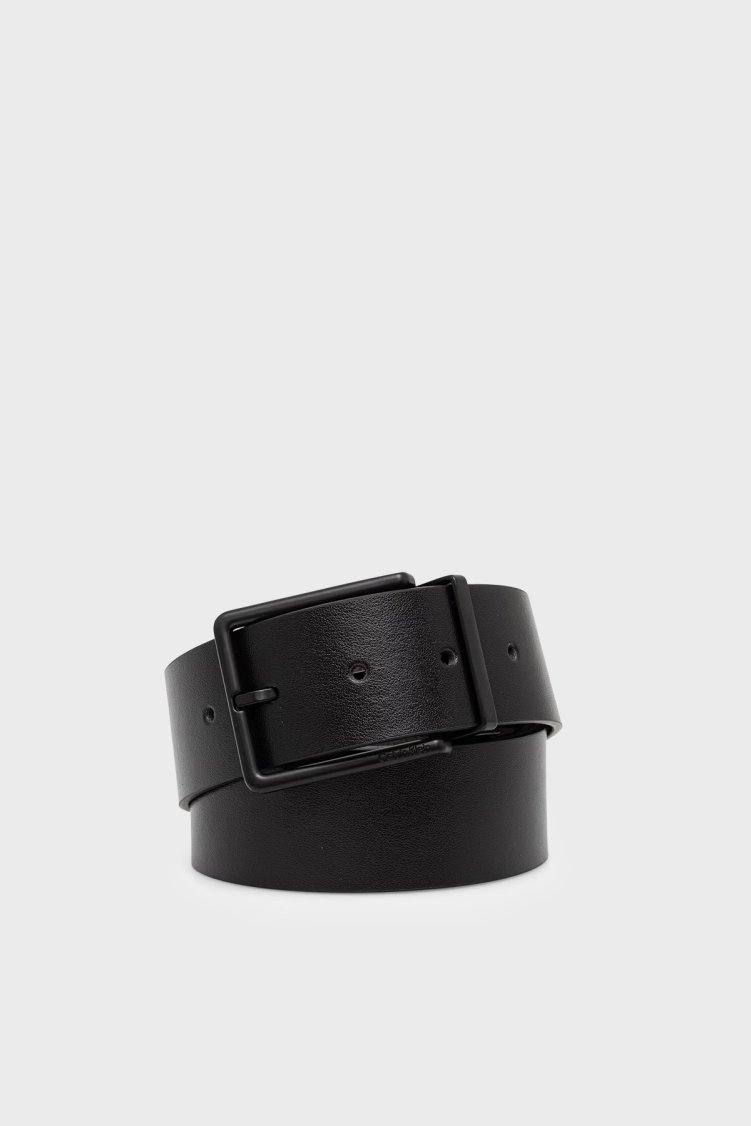 Calvin Klein Deri Logolu LV04D7118GV8N Erkek Kemer LV04D7118G V8N Siyah - Calvin Klein
