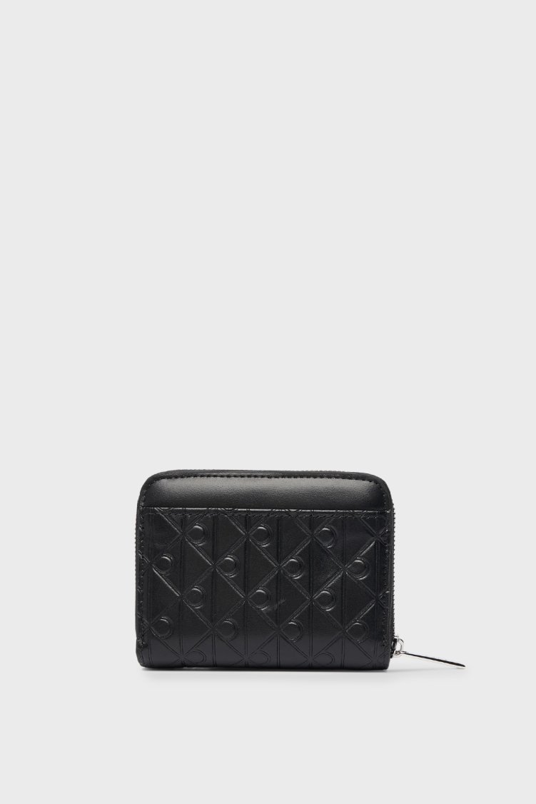 Calvin Klein Deri Logolu LV04F1081GUB1 Bayan Cüzdan LV04F1081G UB1 SİYAH - Calvin Klein (1)