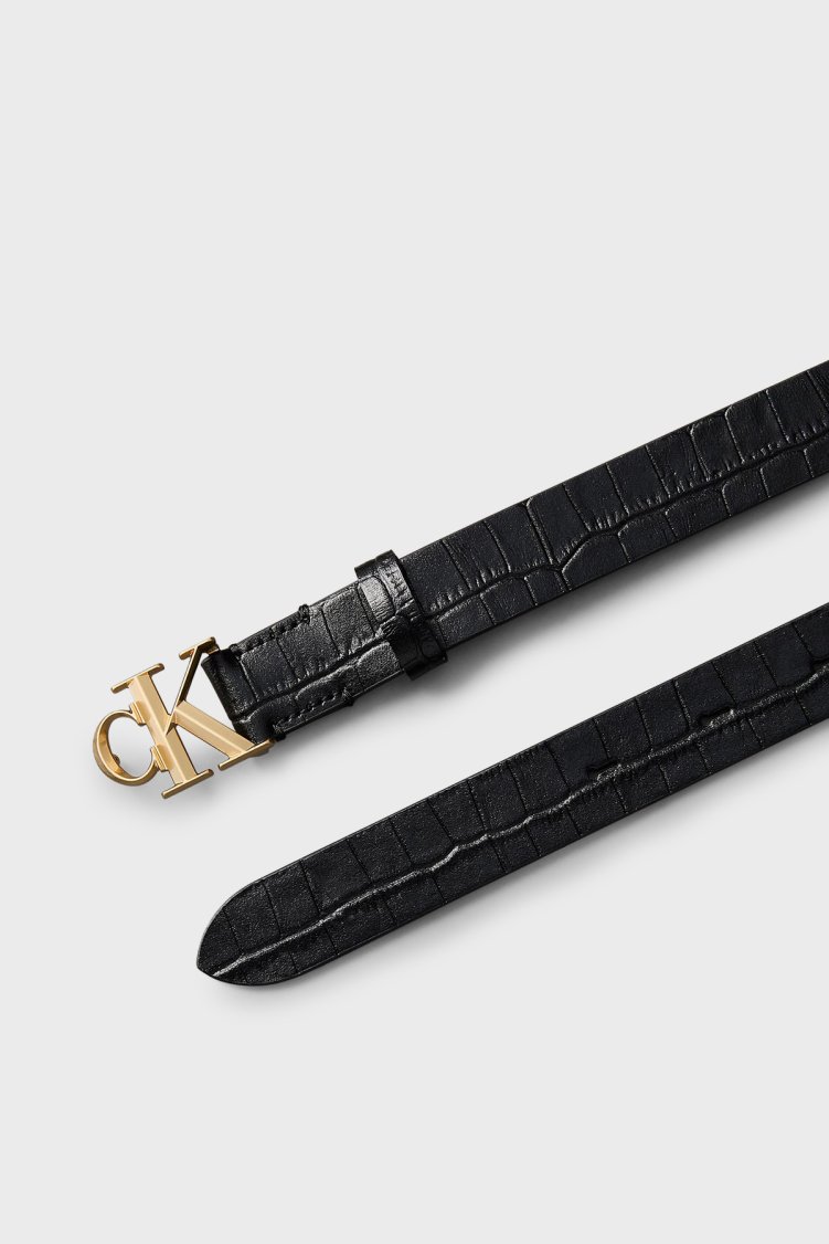 Calvin Klein Deri Logolu LV04F7102GYIH Kadın Kemer LV04F7102G YIH Siyah - Calvin Klein (1)