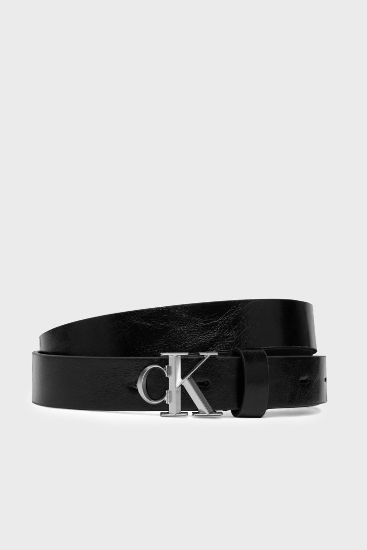 Calvin Klein Deri Logolu LV04F7122GR3H Kadın Kemer LV04F7122G R3H SİYAH - Calvin Klein