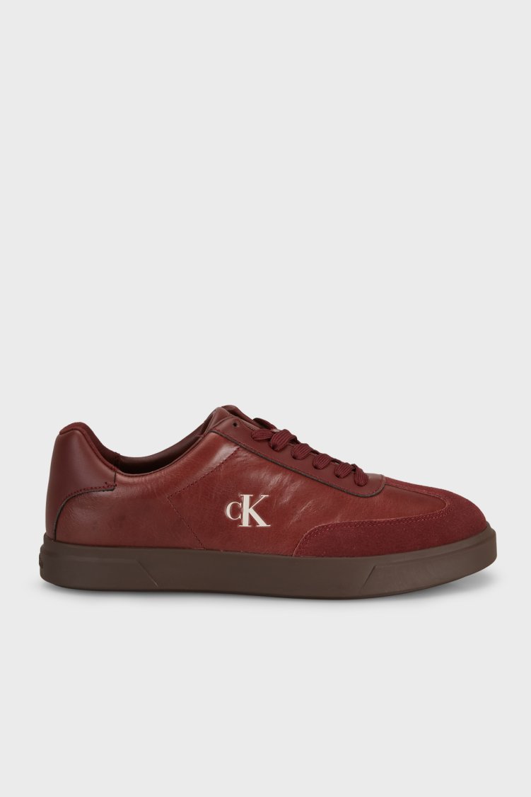 Calvin Klein Deri ve Süet Sneaker HW0HW032260HE Kadın Ayakkabı HW0HW03226 0HE Kahve - Calvin Klein