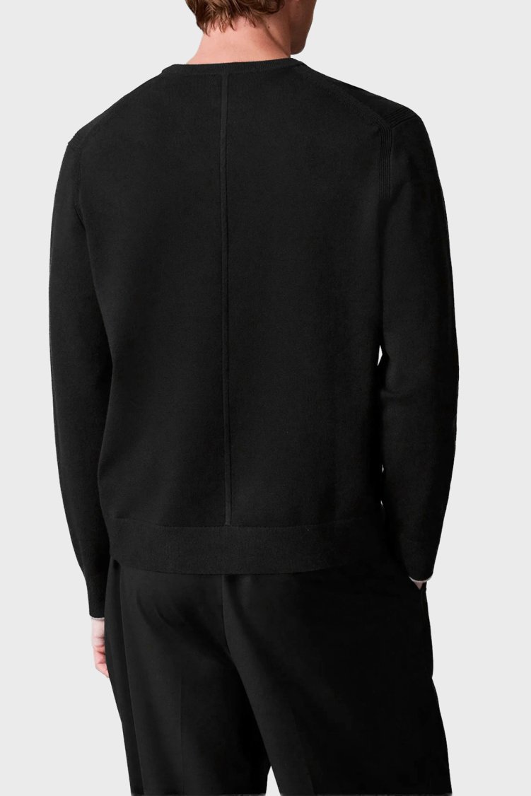 Calvin Klein Desenli Regular Fit Bisiklet Yaka LV04LH307GUB1 Erkek Kazak LV04LH307G UB1 Siyah - Calvin Klein (1)