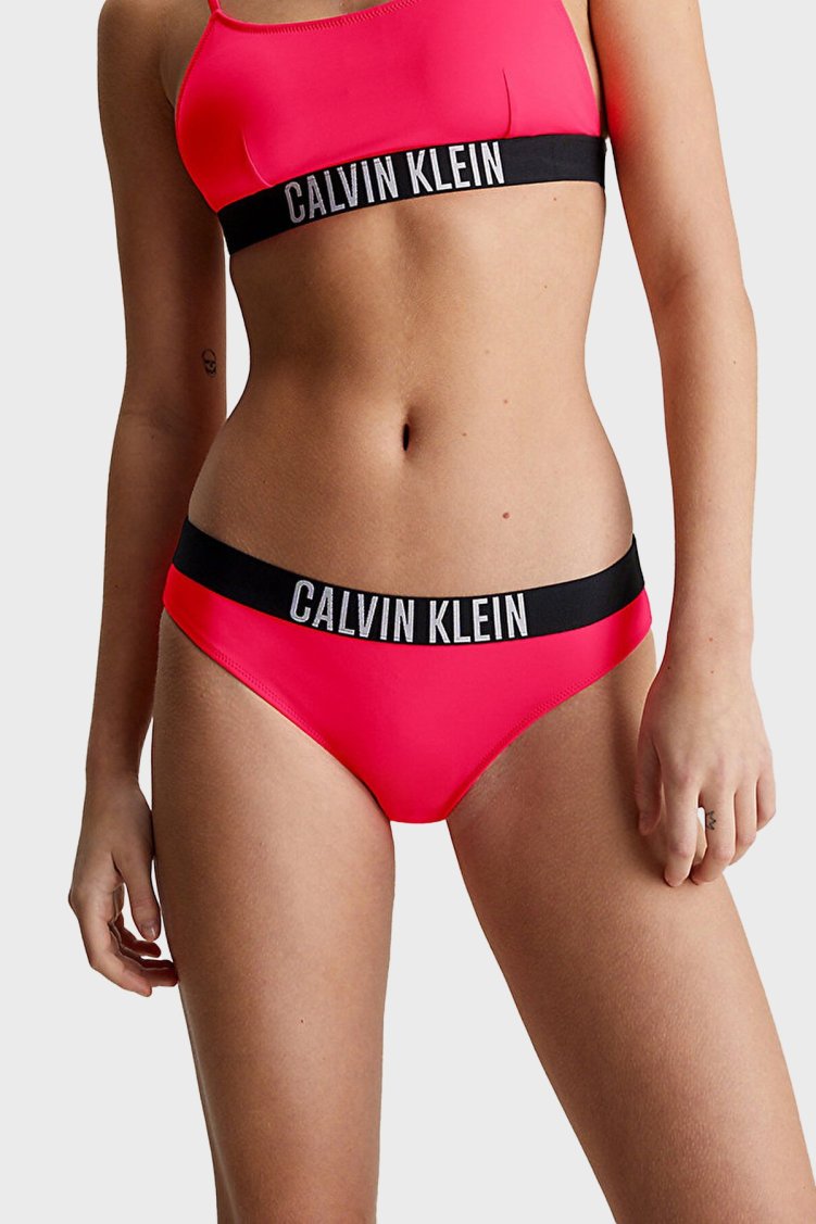 Calvin Klein Elastik Bel Bantlı KW0KW02509XN8 Kadın Bikini Altı KW0KW02509 XN8 KIRMIZI - Calvin Klein