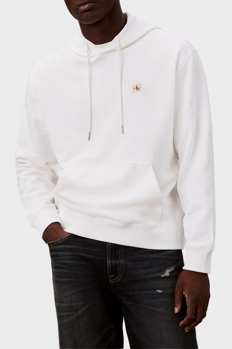 Calvin Klein Erkek Sweat LV04RG269G YAF Beyaz - Calvin Klein