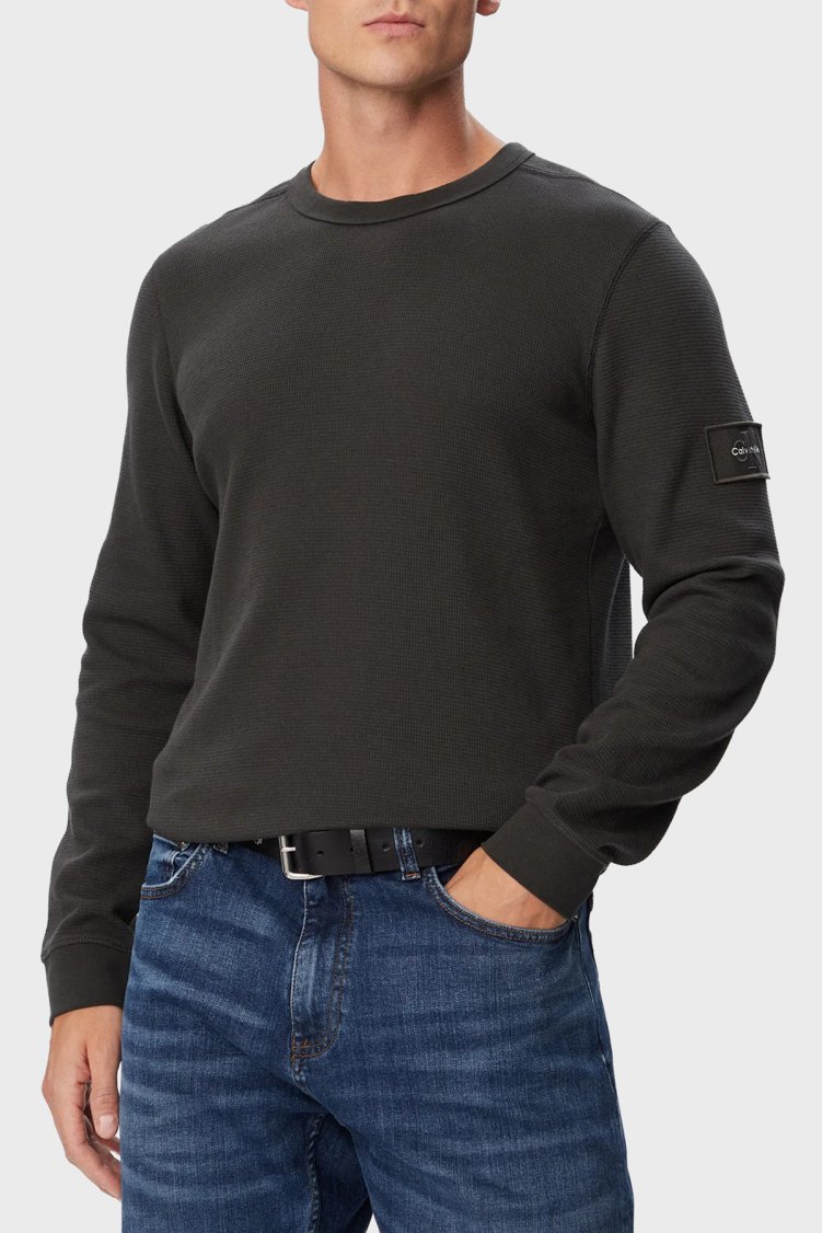 Calvin Klein Erkek T Shirt LV04RJ209G 8MN Antrasit - Calvin Klein