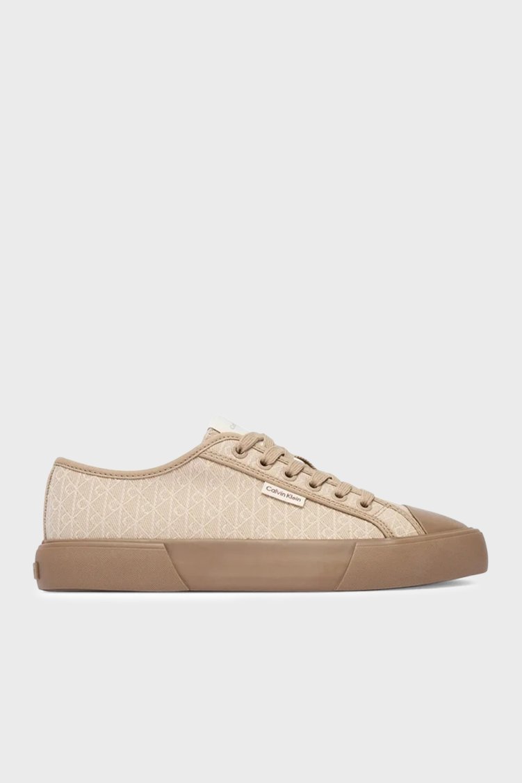 Calvin Klein Jakarlı Logolu Sneaker Kadın Ayakkabı HW0HW03142 A04 BEJ - Calvin Klein