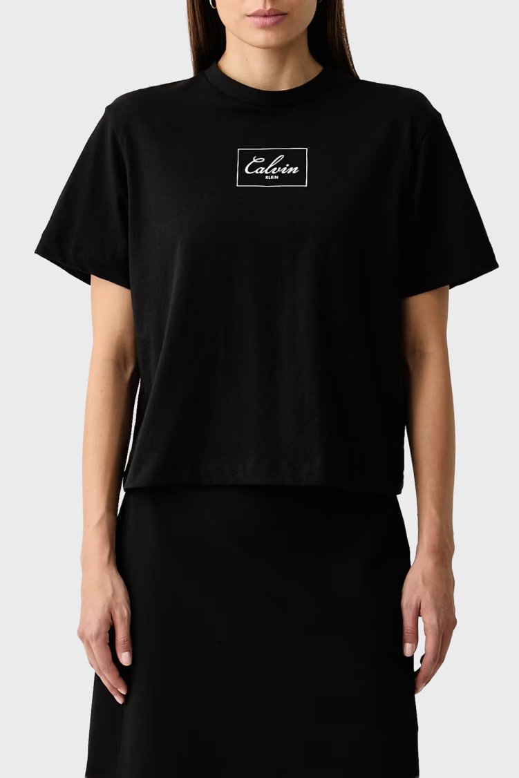 Calvin Klein Kadın T Shirt LV047H811G UB1 Siyah - Calvin Klein