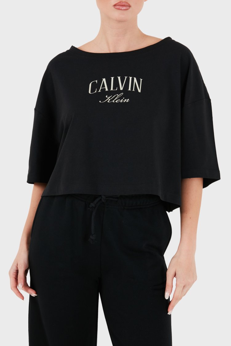 Calvin Klein Kadın T Shirt LV047H823G UB1 Siyah - Calvin Klein (1)
