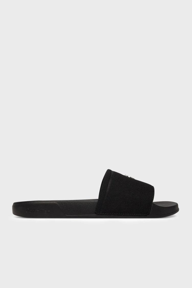 Calvin Klein Kanvas Logolu HW0HW029600GJ Kadın Terlik HW0HW02960 0GJ SİYAH - Calvin Klein