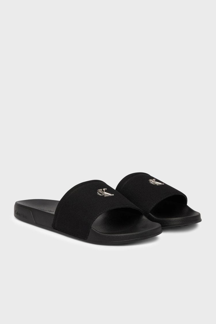 Calvin Klein Kanvas Logolu HW0HW029600GJ Kadın Terlik HW0HW02960 0GJ SİYAH - Calvin Klein (1)