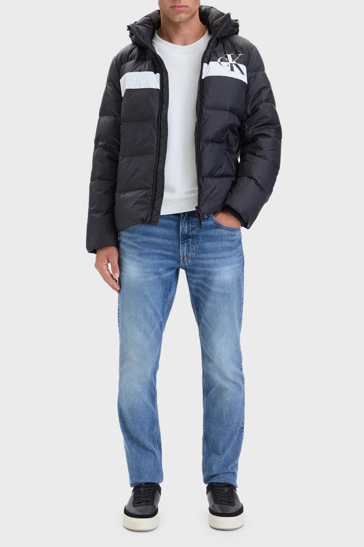Calvin Klein Kapitoneli Çıkarılabilir Kapüşonlu Şişme LV04RH502GUB1 Erkek Mont LV04RH502G UB1 Siyah - Calvin Klein (1)