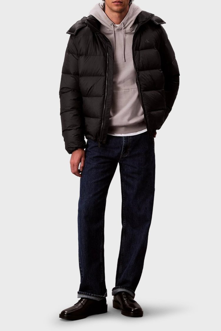 Calvin Klein Kapitoneli Regular Fit Çıkarılabilir Kapüşonlu LV04RC518GUB1 Erkek Mont LV04RC518G UB1 SİYAH - Calvin Klein (1)