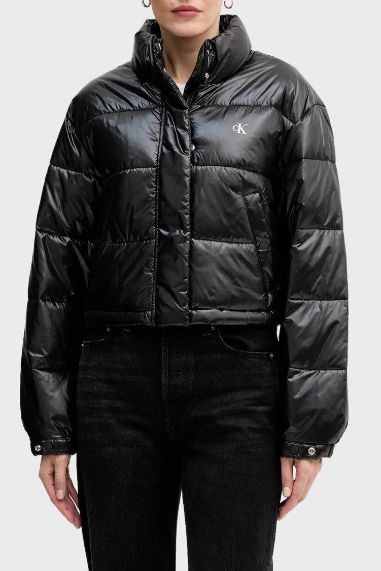 Calvin Klein Kapitoneli Regular Fit Dik Yaka Şişme LV047D504GUB1 Bayan Mont LV047D504G UB1 SİYAH - Calvin Klein