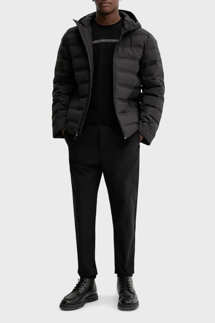 Calvin Klein Kapitoneli Regular Fit Kapüşonlu Şişme LV04LD521GUB1 Erkek Mont LV04LD521G UB1 SİYAH - Calvin Klein (1)