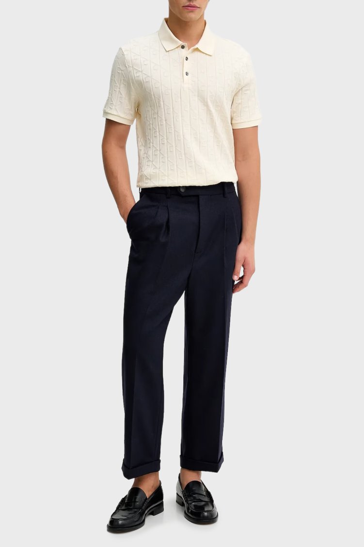 Calvin Klein Logolu % 100 Pamuk Regular Fit LV04LE203GYAC Erkek Polo LV04LE203G YAC BEYAZ - Calvin Klein (1)