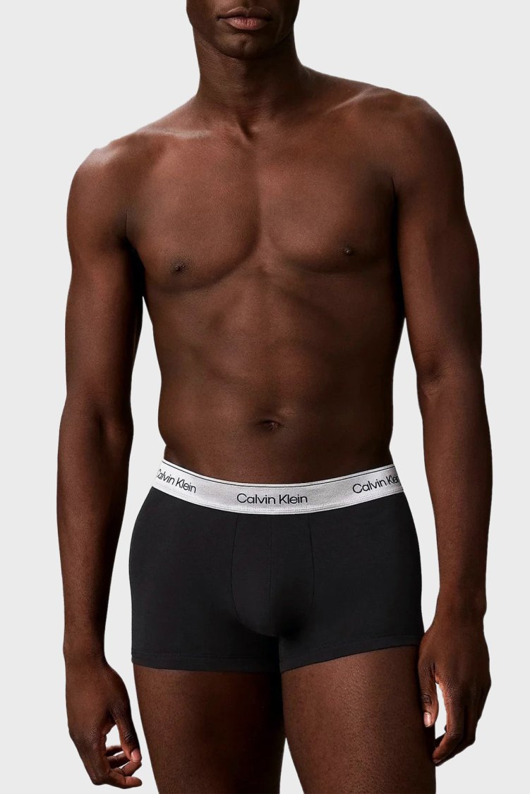Calvin Klein Logolu 3 Pack LV00NB47304XB Erkek Boxer LV00NB4730 4XB Siyah - Calvin Klein (1)