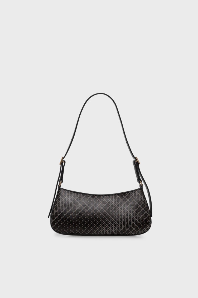 Calvin Klein Logolu Ayarlanabilir Askılı LV04F3324G2XA Kadın Çanta LV04F3324G 2XA SİYAH - Calvin Klein