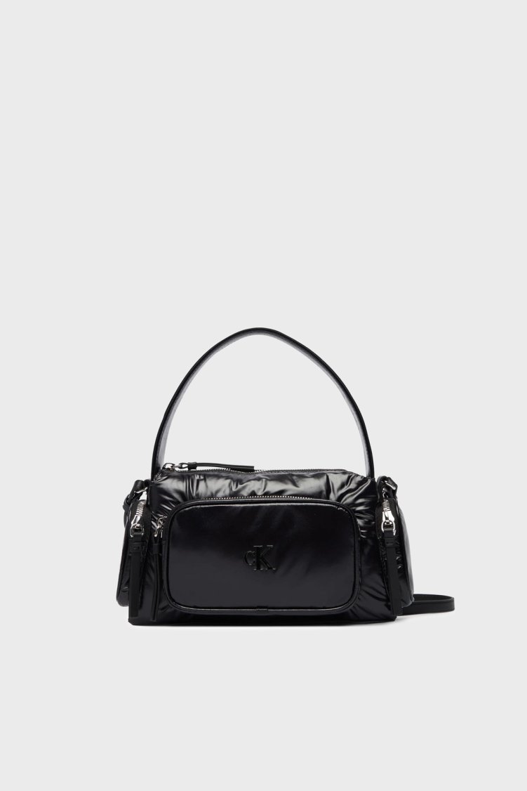 Calvin Klein Logolu Ayarlanabilir Askılı LV04F3405GUB1 Kadın Çanta LV04F3405G UB1 SİYAH - Calvin Klein
