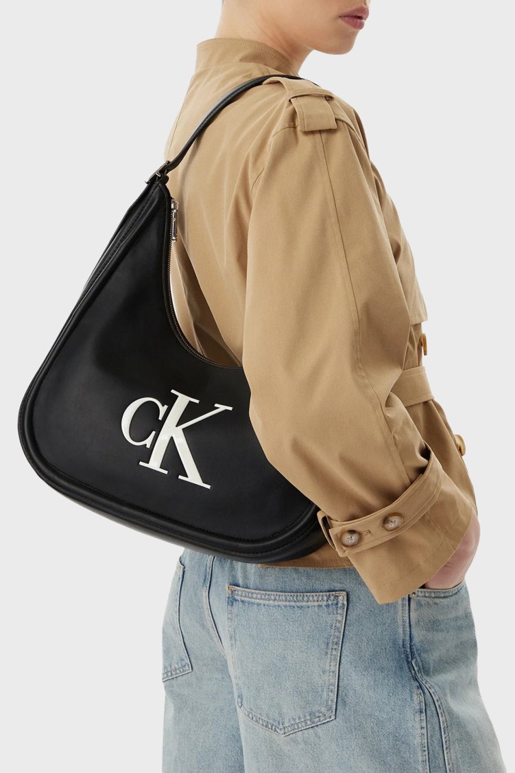 Calvin Klein Logolu Ayarlanabilir Askılı LV04F3427G3L2 Kadın Çanta LV04F3427G 3L2 SİYAH - Calvin Klein (1)