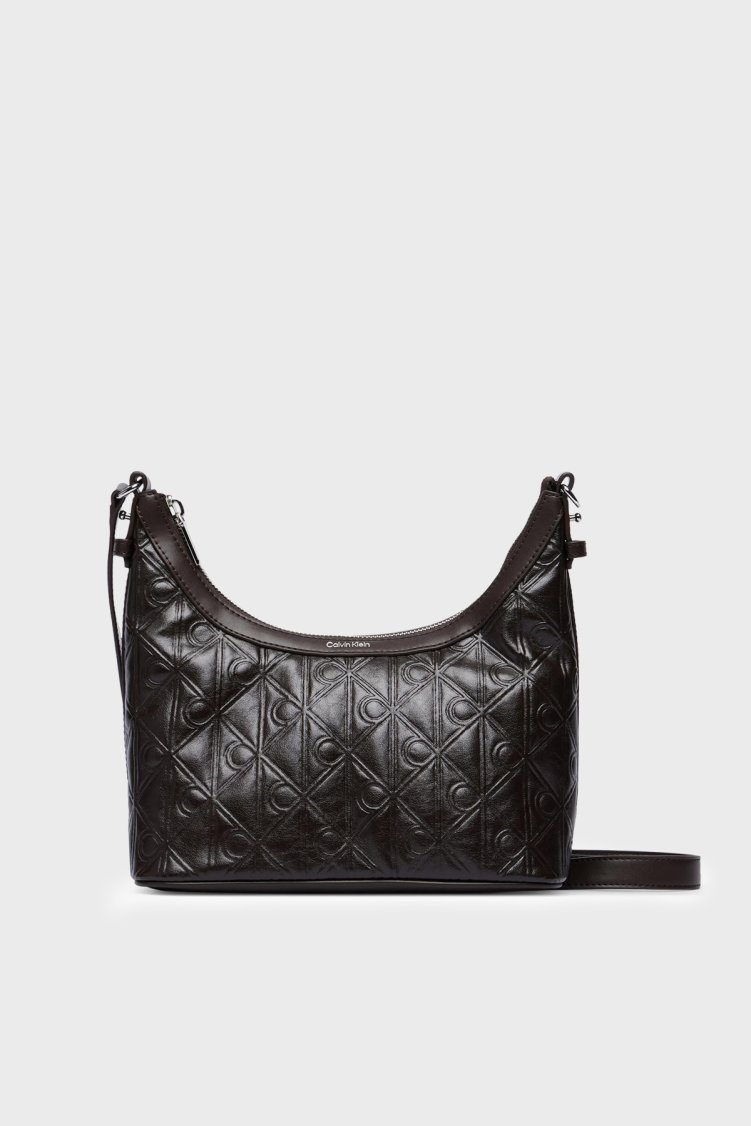 Calvin Klein Logolu Ayarlanabilir Askılı LV04F3874GBAL Kadın Çanta LV04F3874G BAL Kahve - Calvin Klein