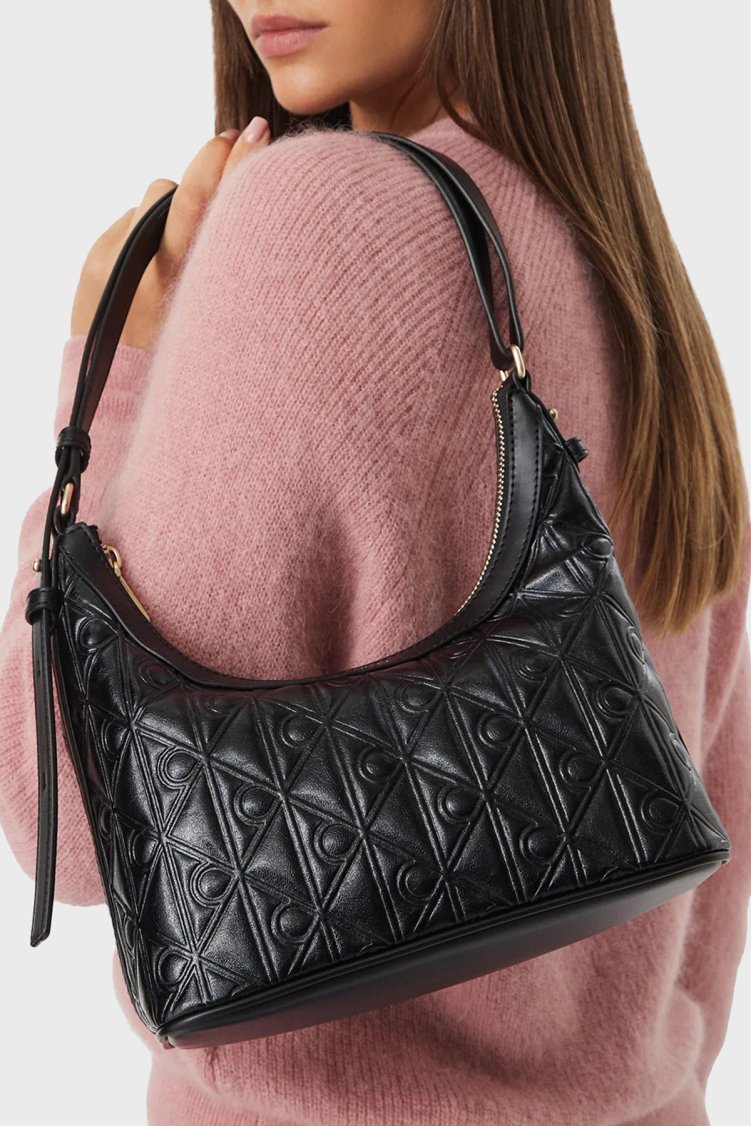 Calvin Klein Logolu Ayarlanabilir Askılı LV04F3874GUB1 Kadın Çanta LV04F3874G UB1 Siyah - Calvin Klein (1)