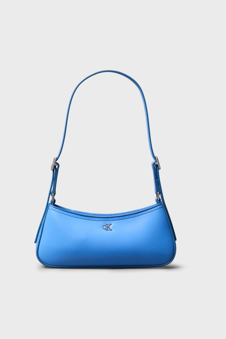 Calvin Klein Logolu Ayarlanabilir LV04F3170GCG1 Kadın Çanta LV04F3170G CG1 Mavi - Calvin Klein