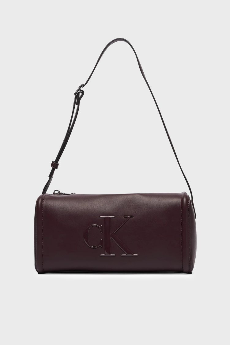 Calvin Klein Logolu Ayarlanabilir Omuz Askılı LV04F3894GBAP Kadın Çanta LV04F3894G BAP Bordo - Calvin Klein