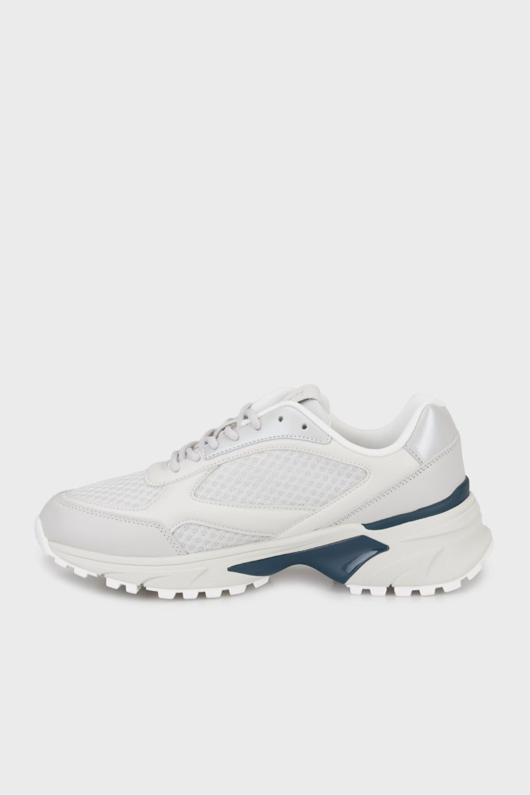 Calvin Klein Logolu Bağcıklı Sneaker YM0YM014510IS Erkek Ayakkabı YM0YM01451 0IS BEYAZ-GRİ - Calvin Klein (1)