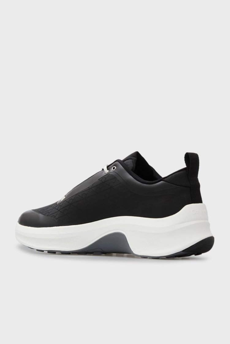 Calvin Klein Logolu Bağcıklı Sneaker YM0YM0145601F Erkek Ayakkabı YM0YM01456 01F SİYAH - Calvin Klein (1)