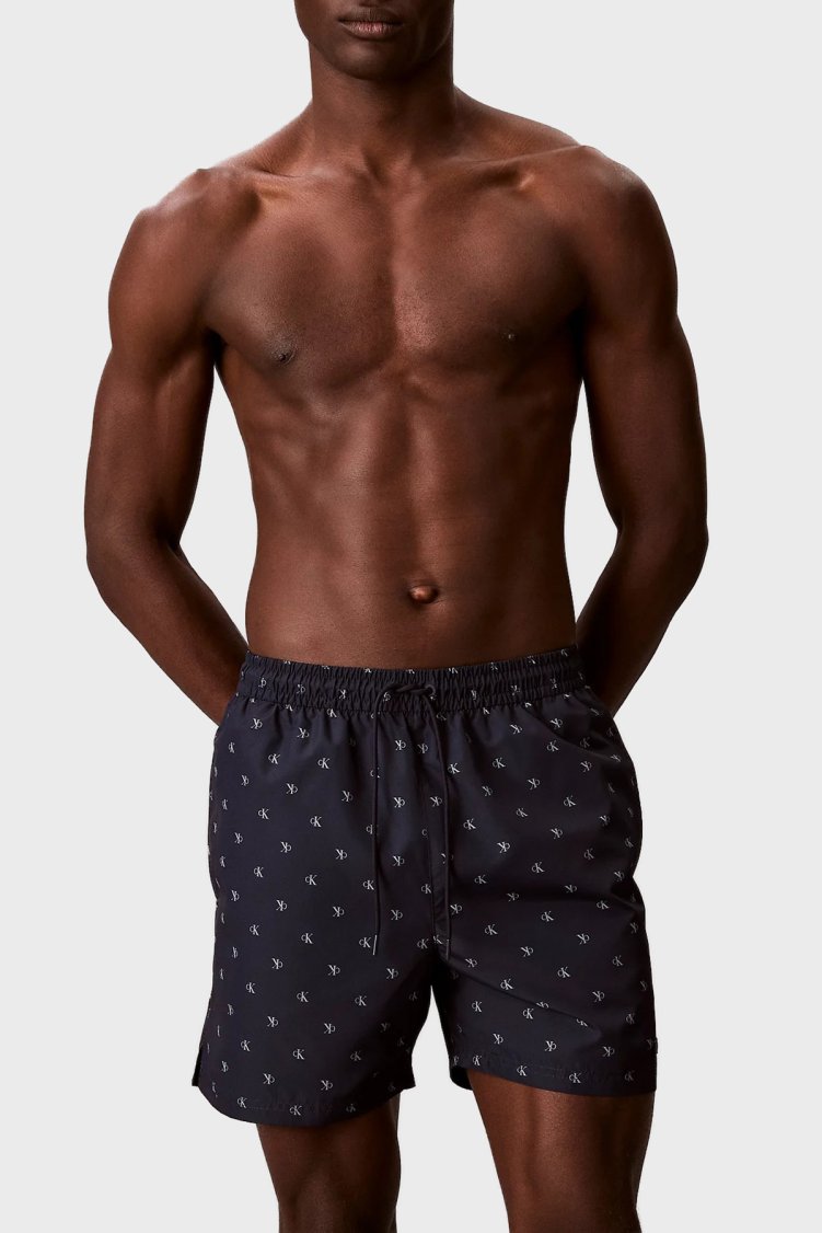 Calvin Klein Logolu Bağlamalı V00N610272QR Erkek Mayo Short LV00N61027 2QR LACİVERT - Calvin Klein