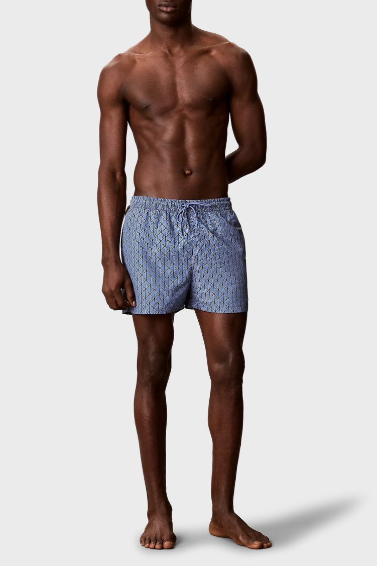 Calvin Klein Logolu Belden Bağlamalı LV00N6102832W Erkek Mayo Short LV00N61028 32W MAVİ - Calvin Klein (1)