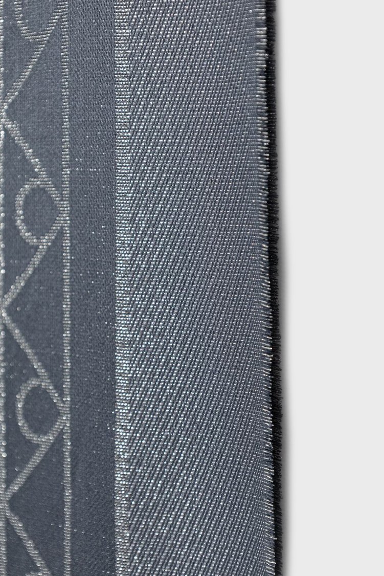 Calvin Klein Logolu Çift Taraflı 180 x 70 cm LV04F8062G11Z Bayan Şal LV04F8062G 11Z LACİVERT - Calvin Klein (1)