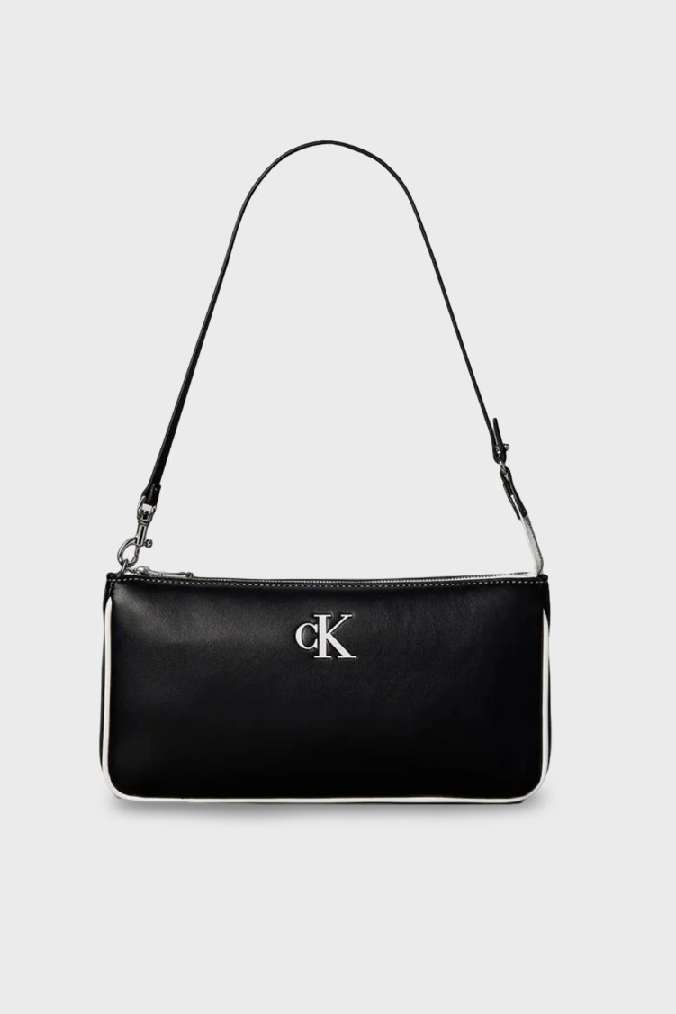 Calvin Klein Logolu Çıkarilabilir Askılı LV04F1220GUB1 Kadın Çanta LV04F1220G UB1 SİYAH - Calvin Klein