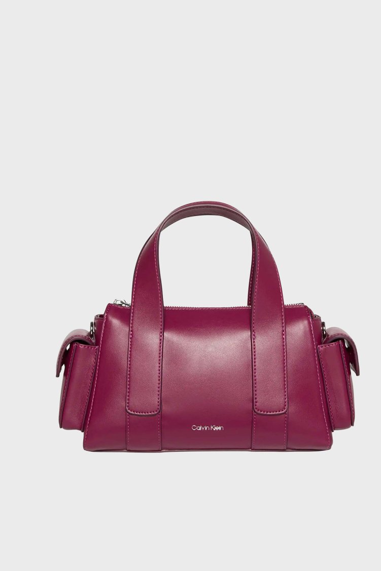 Calvin Klein Logolu Çıkarılabilir Askılı LV04F3291GZ1K Kadın Çanta LV04F3291G Z1K BORDO - Calvin Klein